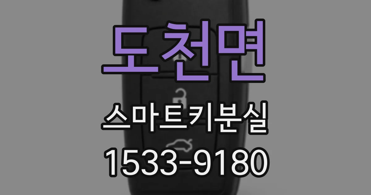 도천면 스마트키분실