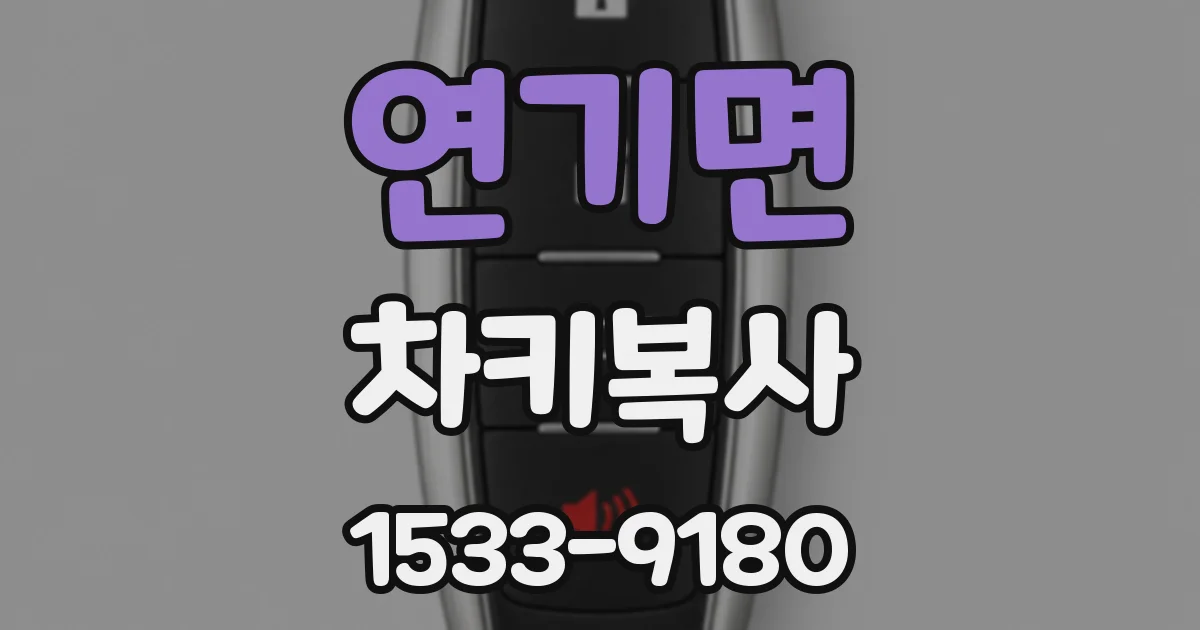 연기면 차키복사