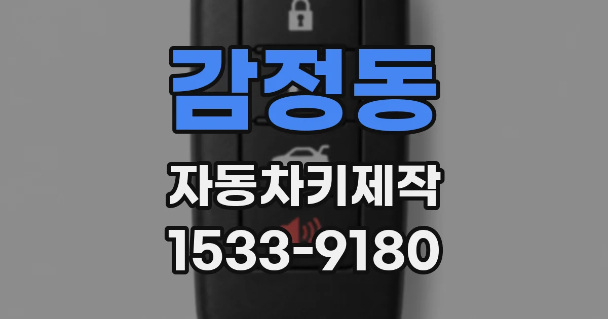 감정동 자동차키제작