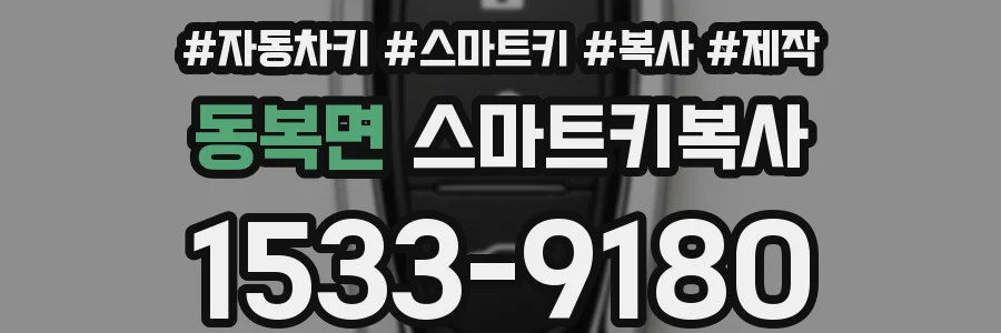 동복면 스마트키복사
