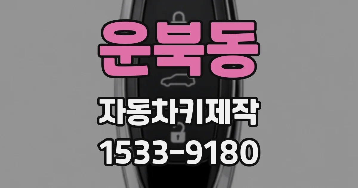 운북동 자동차키제작