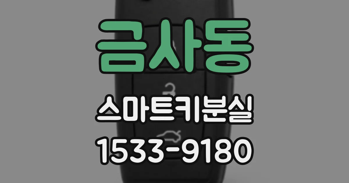 금사동 스마트키분실