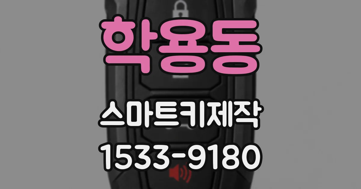 학용동 스마트키제작
