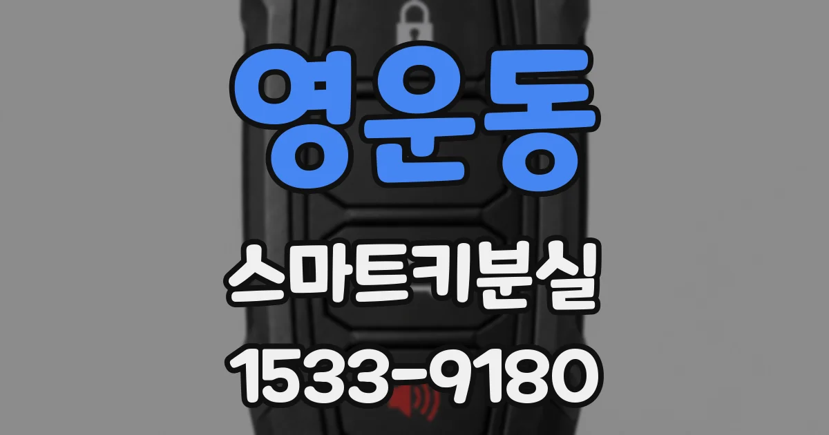 영운동 스마트키분실