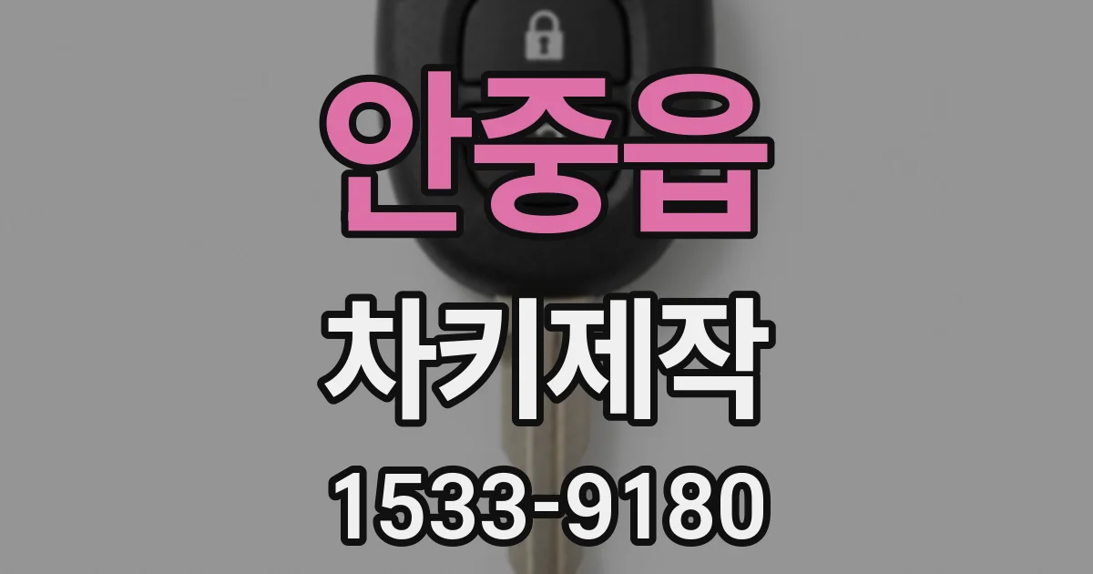 안중읍 차키제작