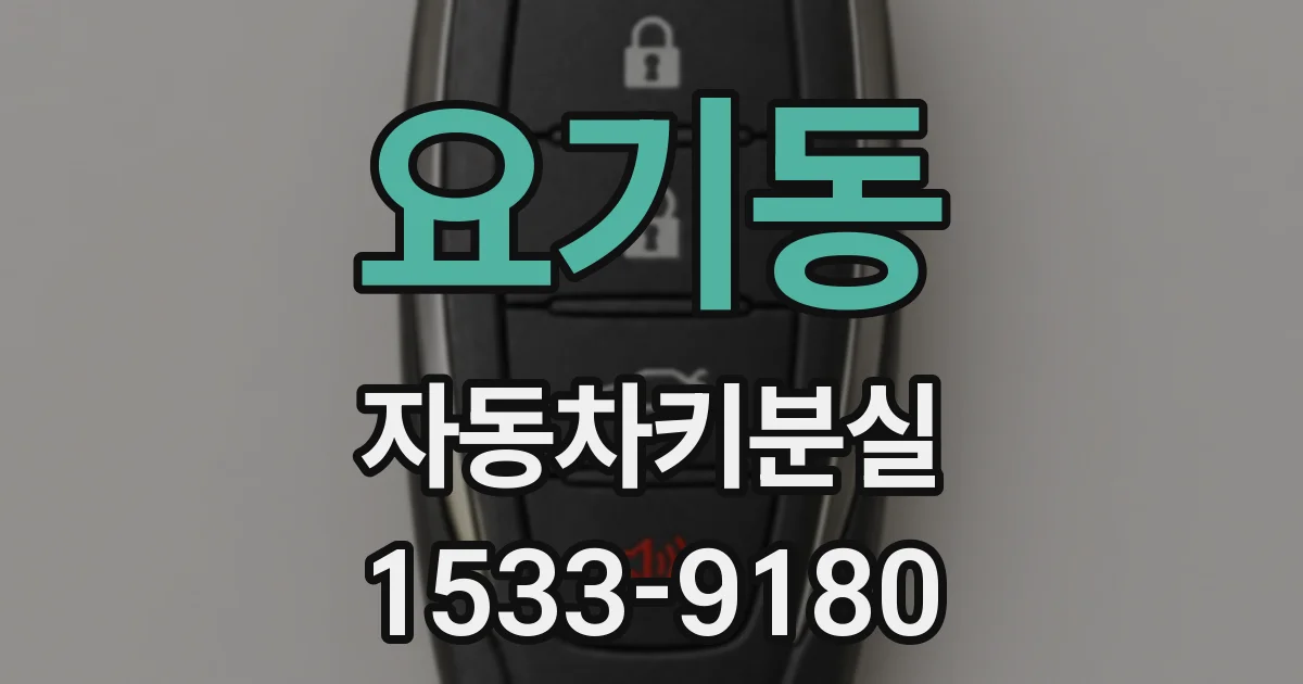 요기동 자동차키분실