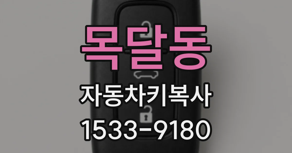목달동 자동차키복사