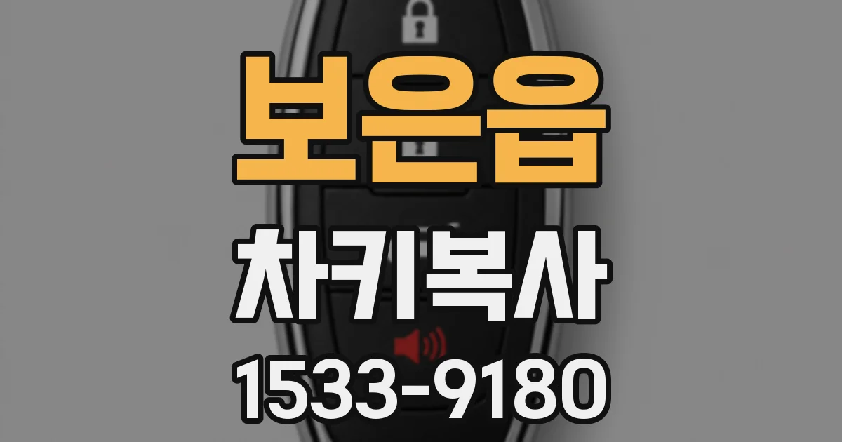보은읍 차키복사