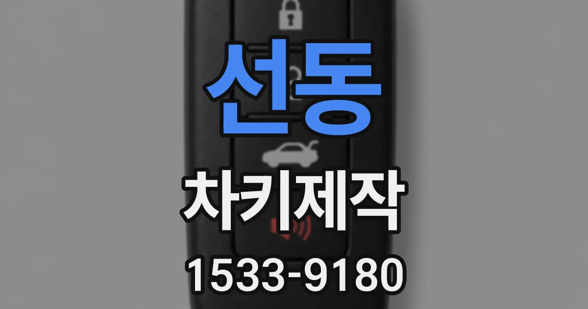 선동 차키제작