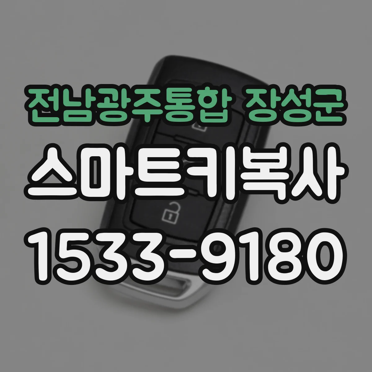 전남광주통합 장성군 스마트키복사
