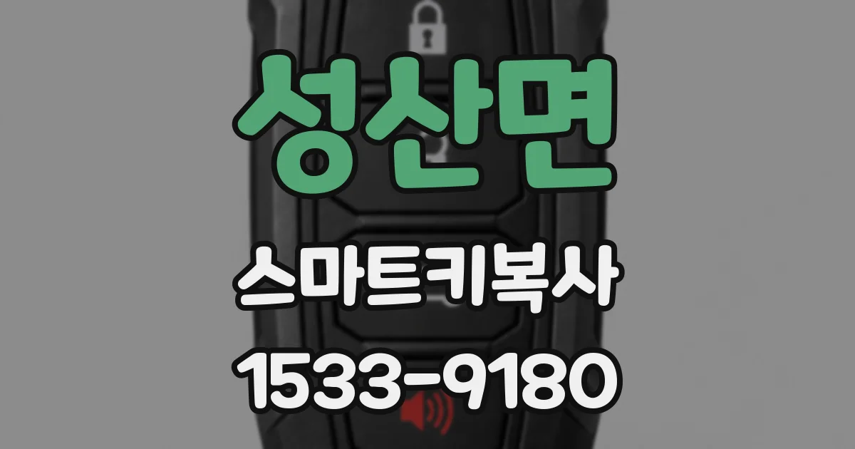 성산면 스마트키복사