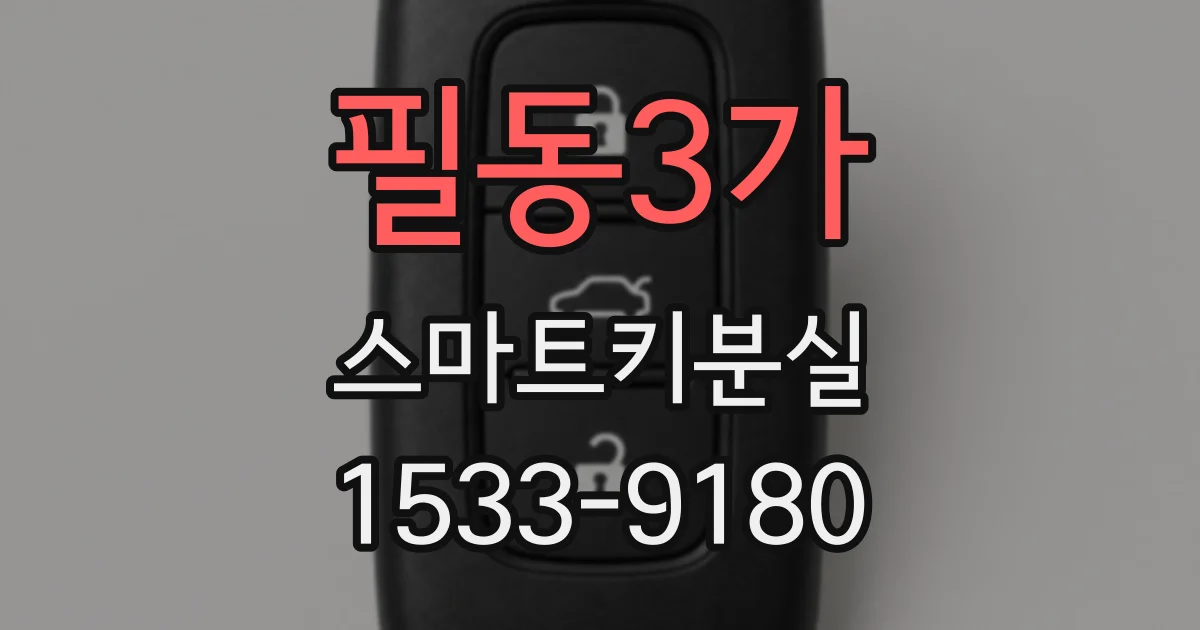 필동3가 스마트키분실