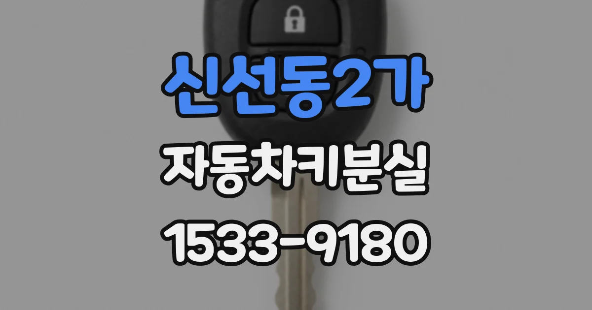 신선동2가 자동차키분실