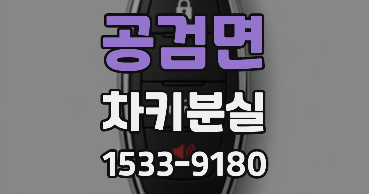 공검면 차키분실