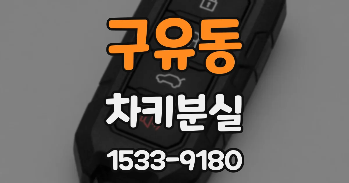 구유동 차키분실