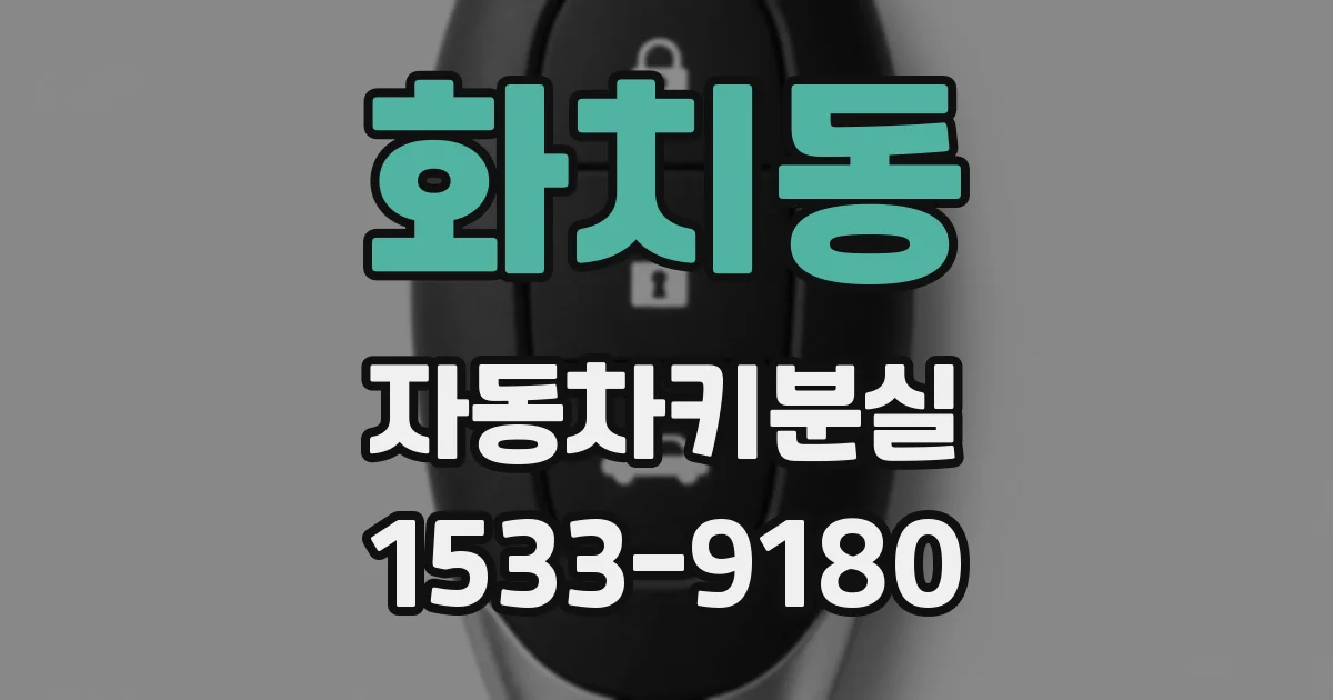 화치동 자동차키분실