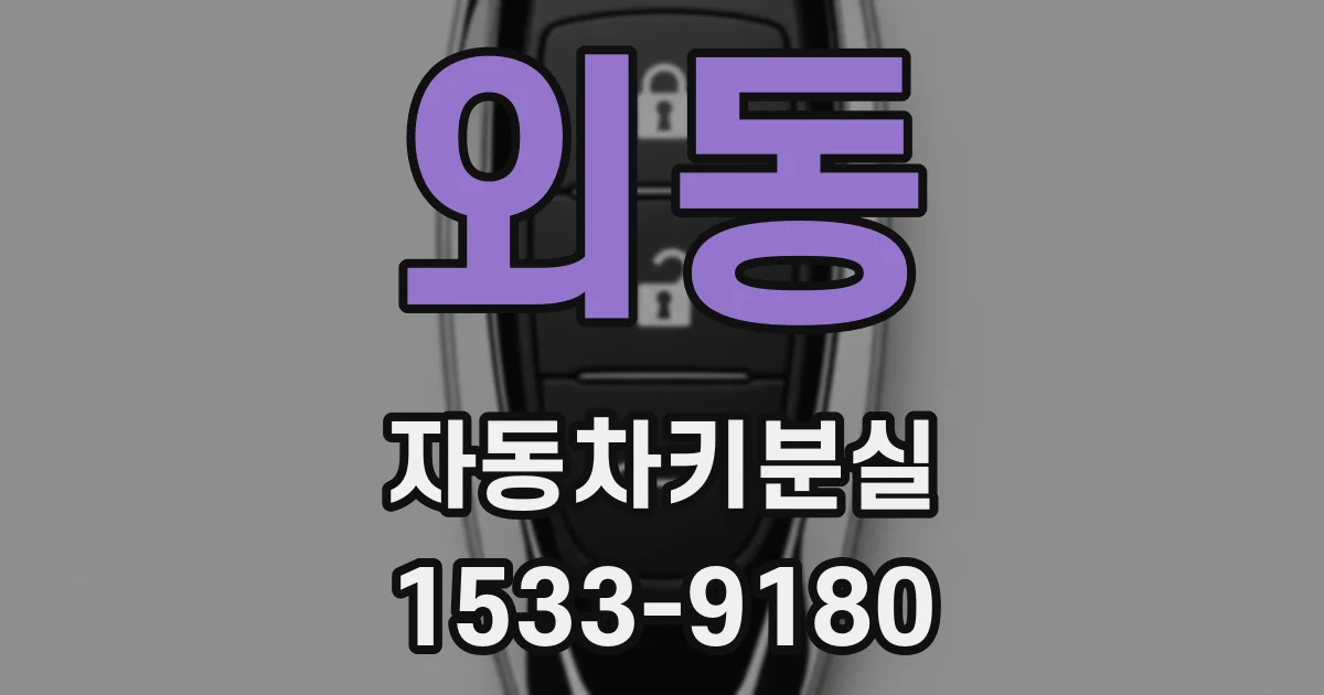 외동 자동차키분실