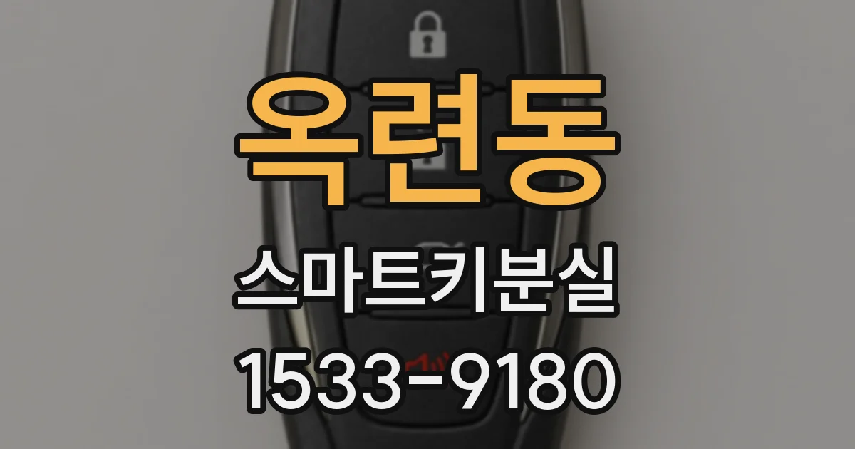 옥련동 스마트키분실