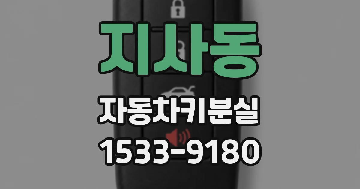 지사동 자동차키분실