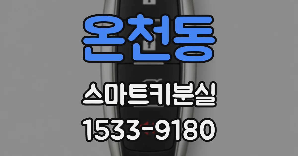 온천동 스마트키분실