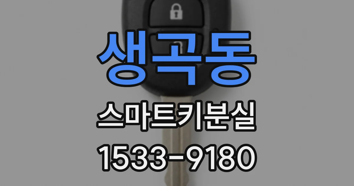 생곡동 스마트키분실