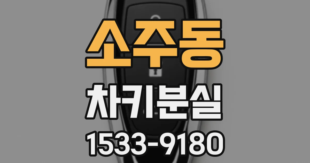 소주동 차키분실