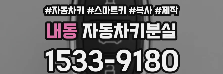 내동 자동차키분실