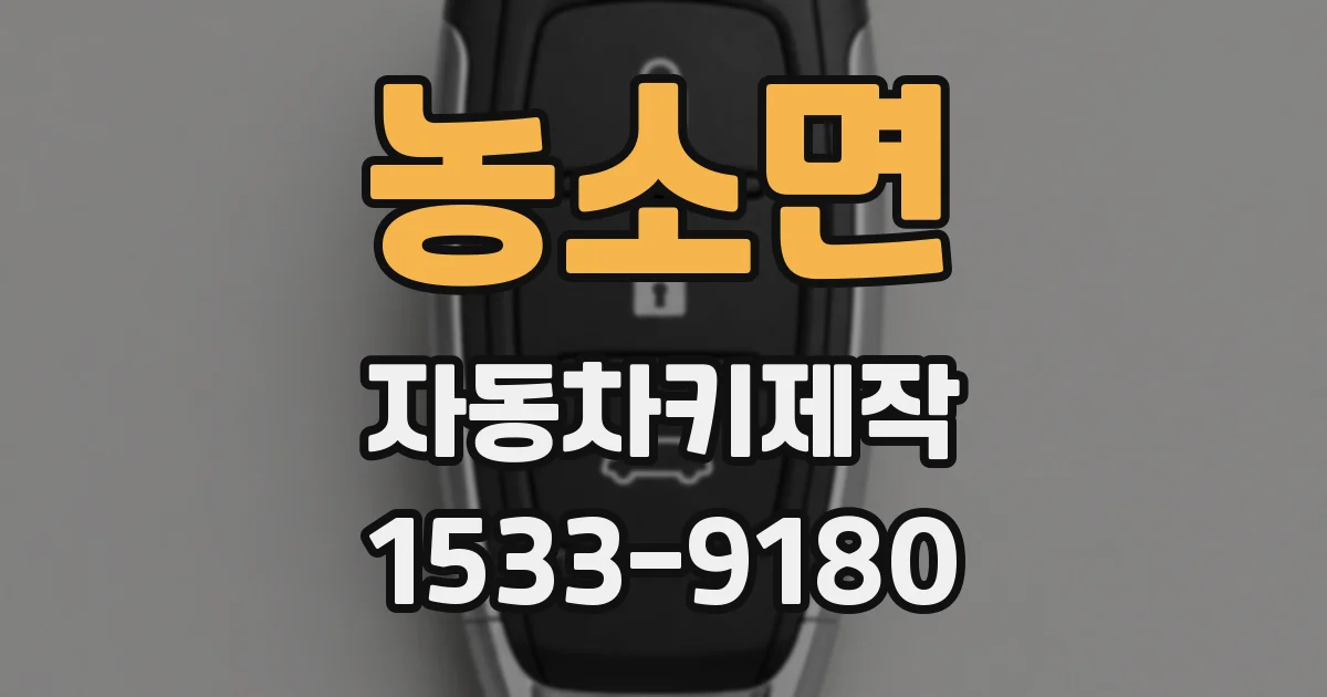 농소면 자동차키제작