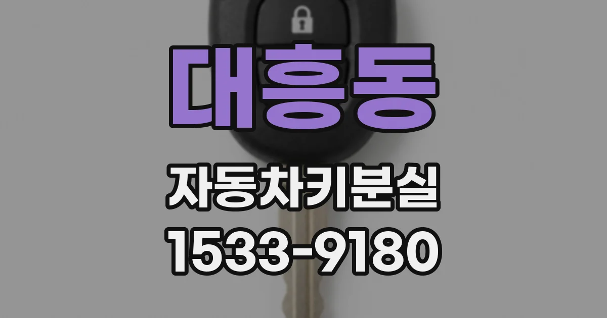 대흥동 자동차키분실