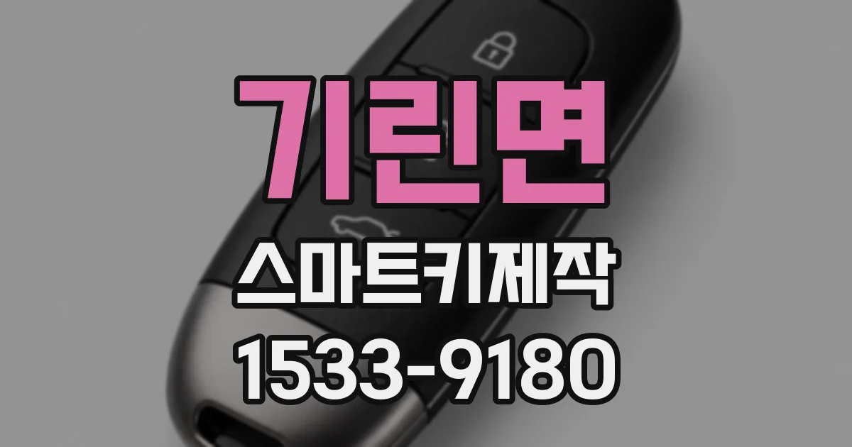 기린면 스마트키제작