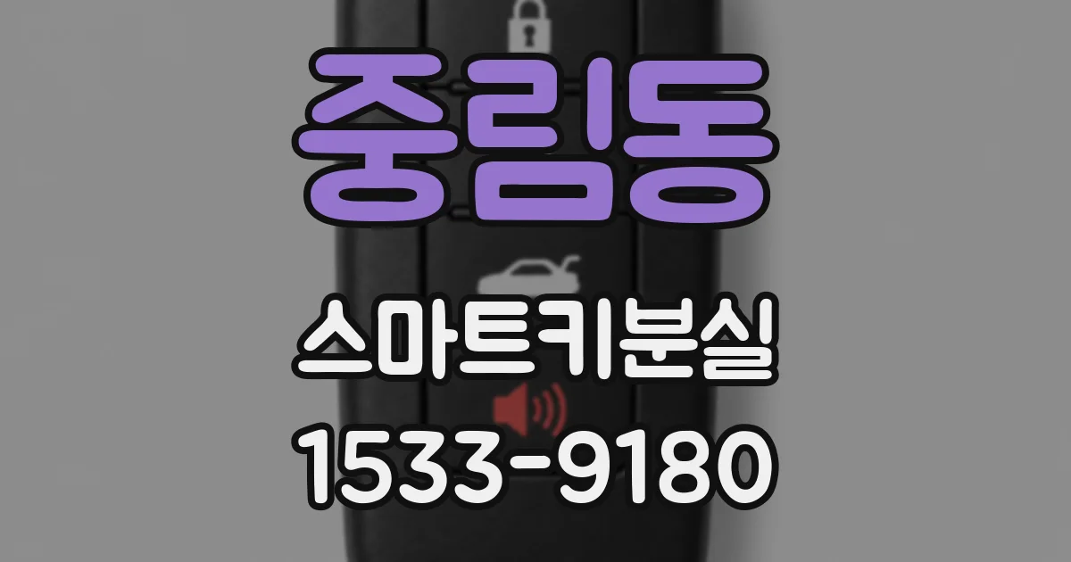 중림동 스마트키분실