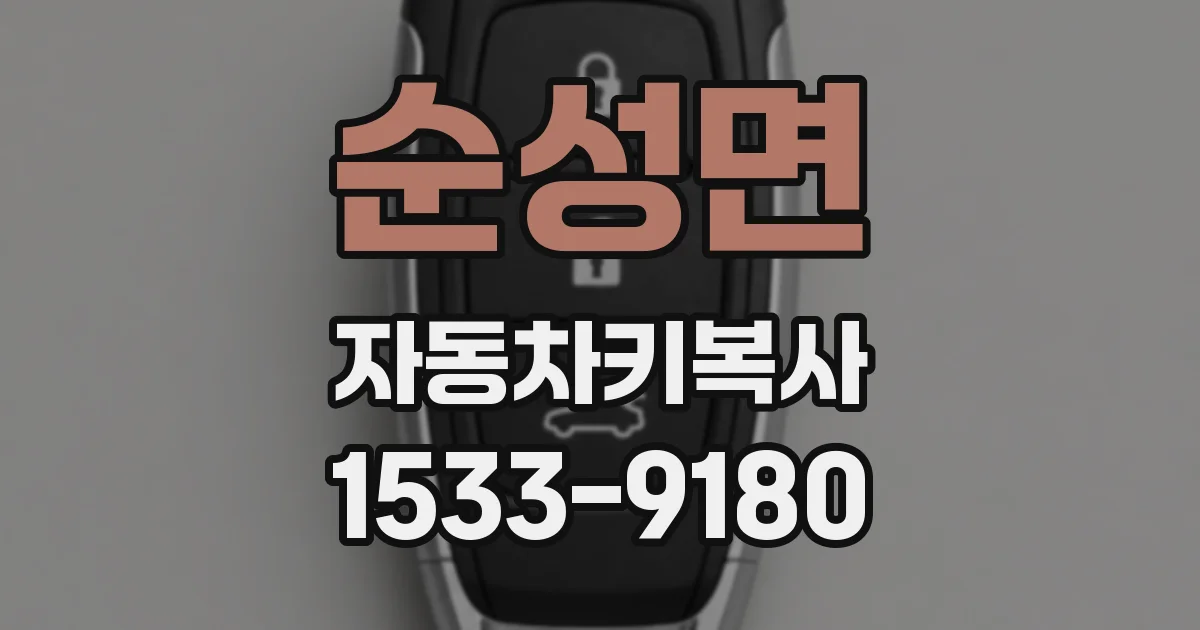 순성면 자동차키복사
