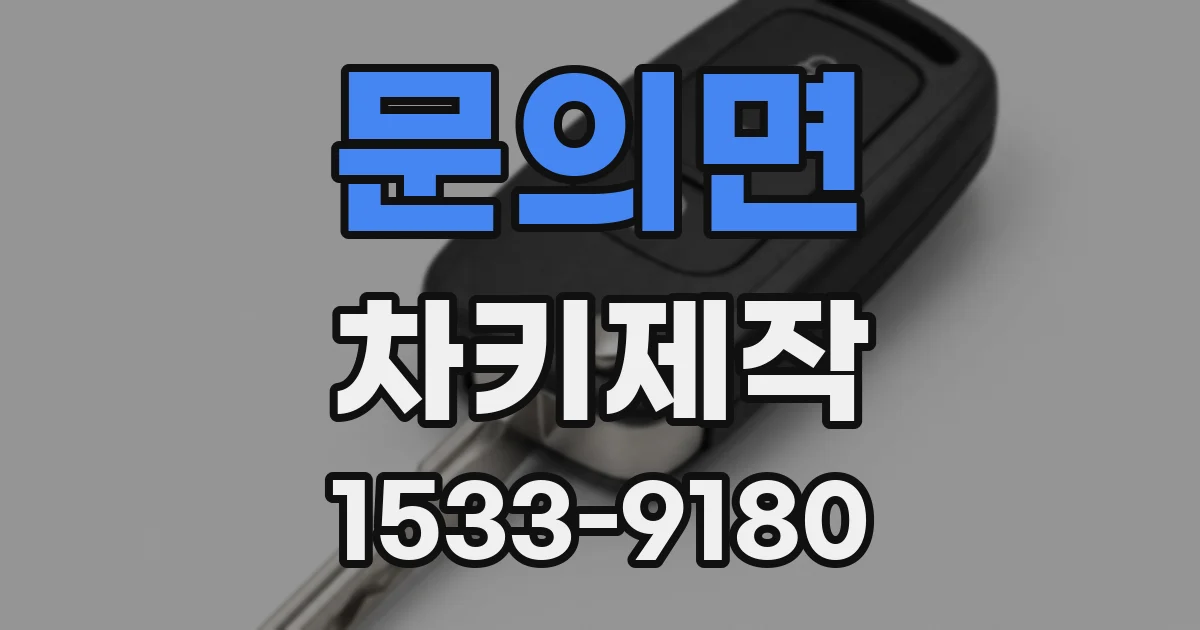 문의면 차키제작