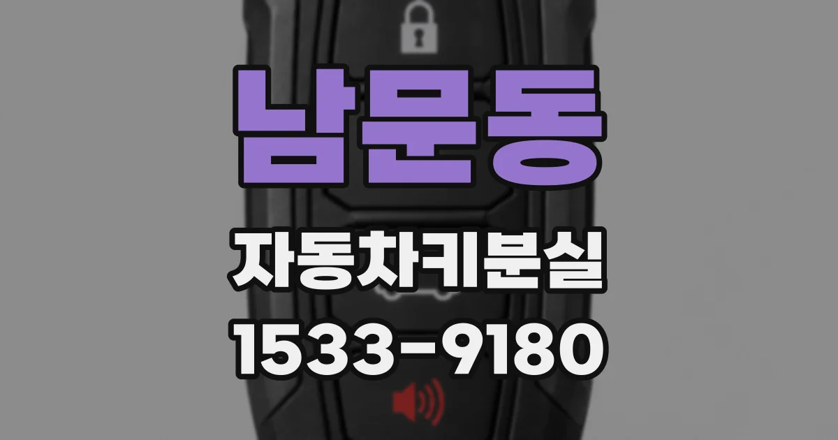 남문동 자동차키분실