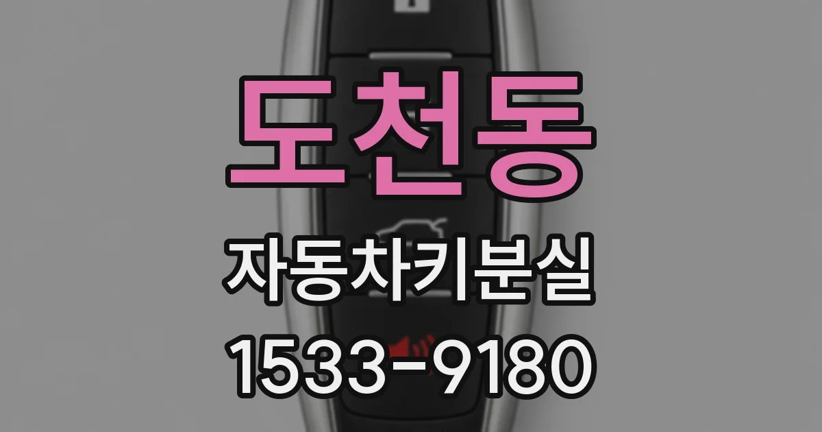 도천동 자동차키분실