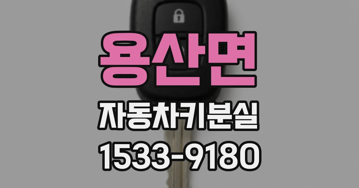 용산면 자동차키분실