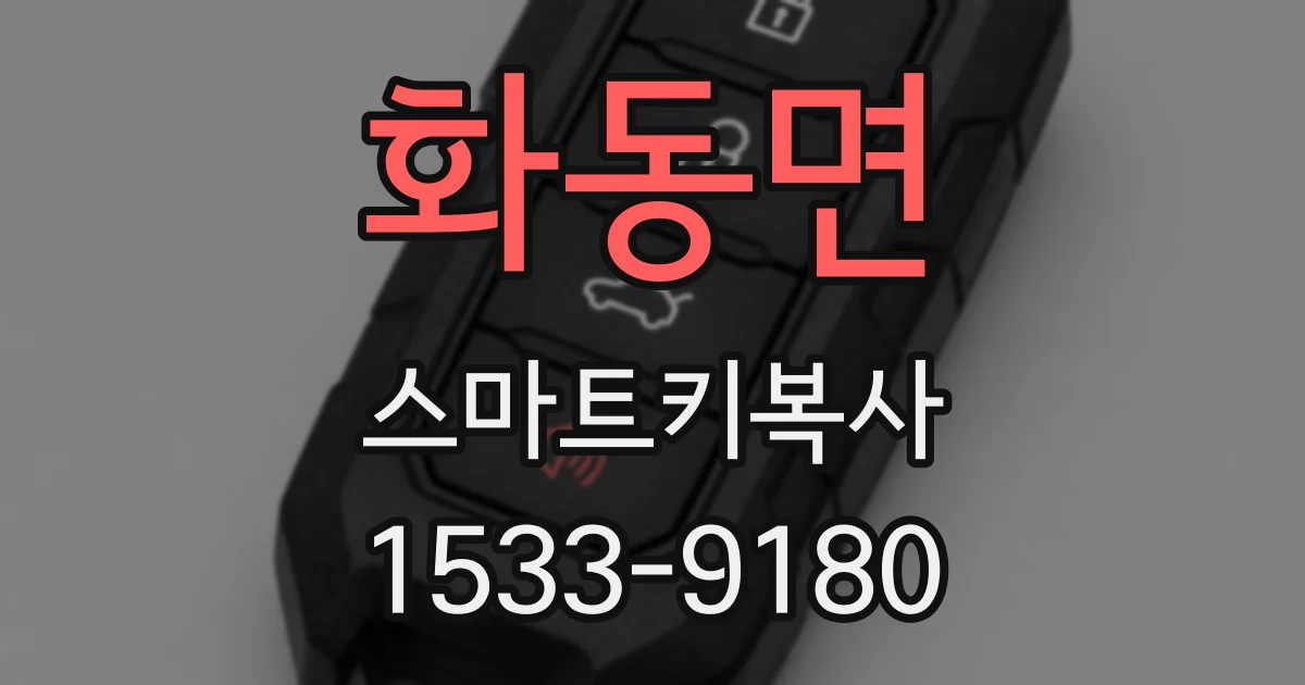 화동면 스마트키복사
