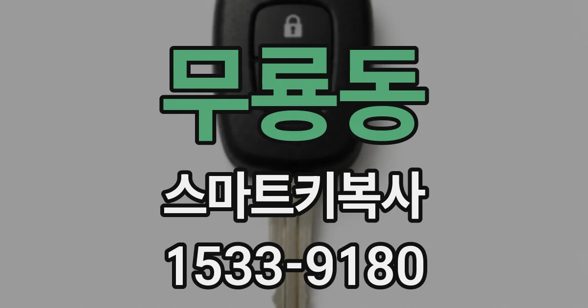 무룡동 스마트키복사