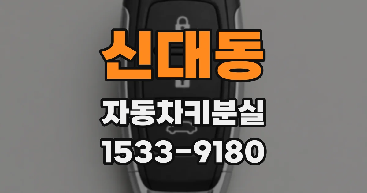신대동 자동차키분실