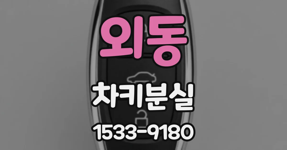 외동 차키분실