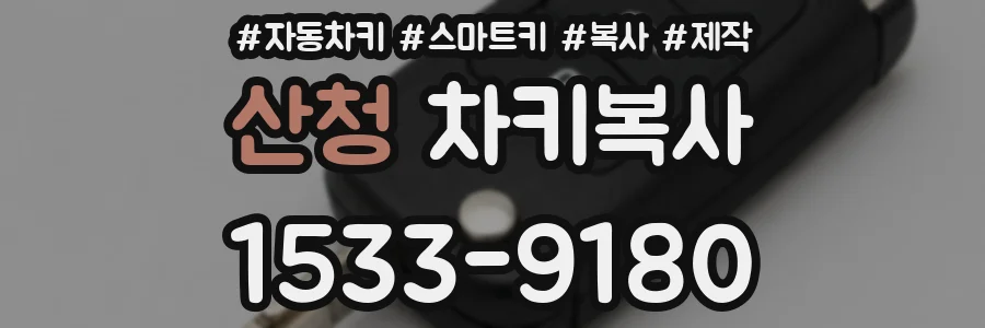 산청 차키복사