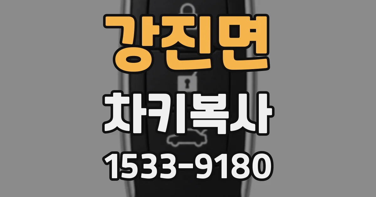 강진면 차키복사