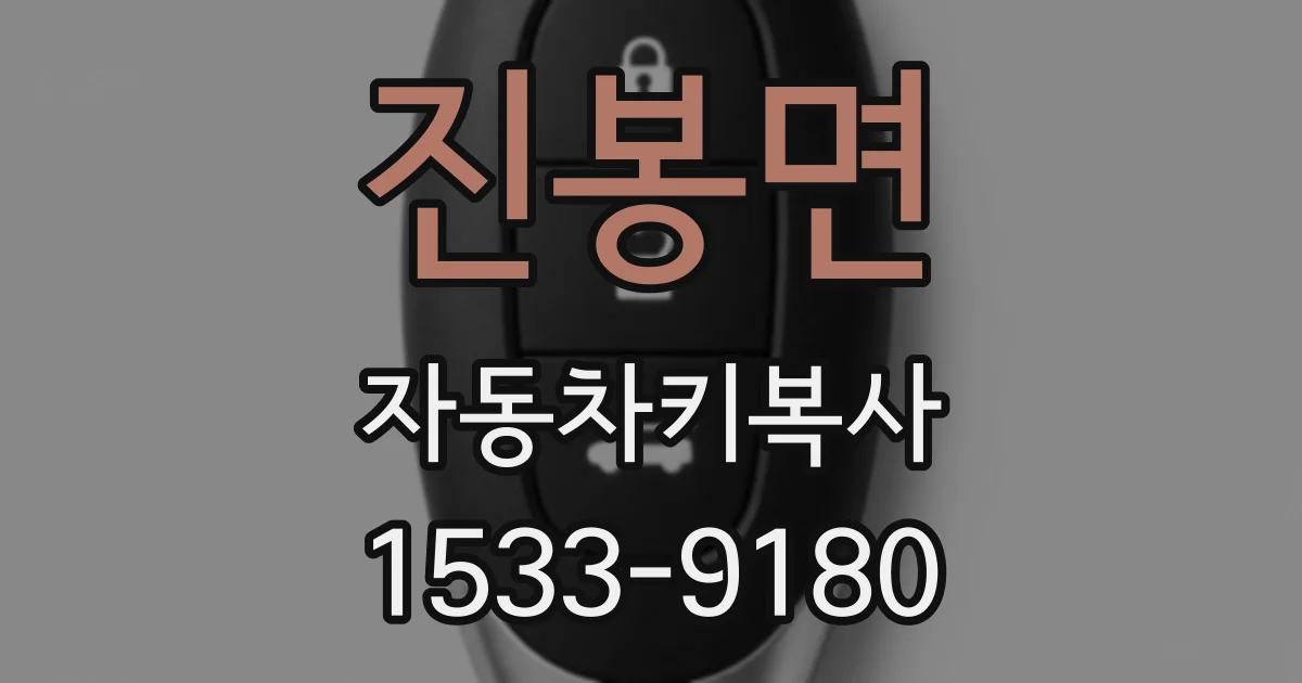 진봉면 자동차키복사