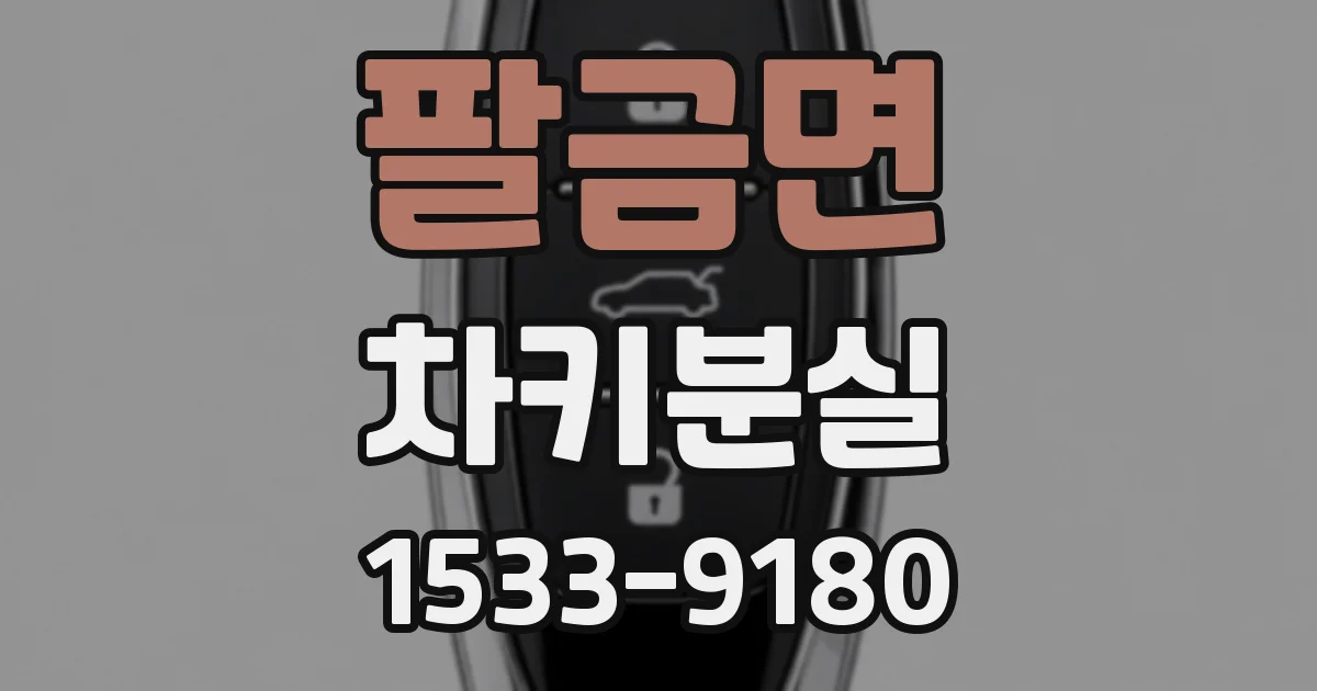 팔금면 차키분실