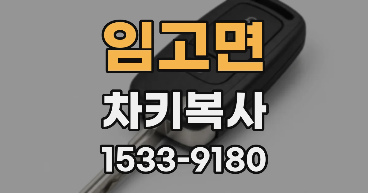 임고면 차키복사