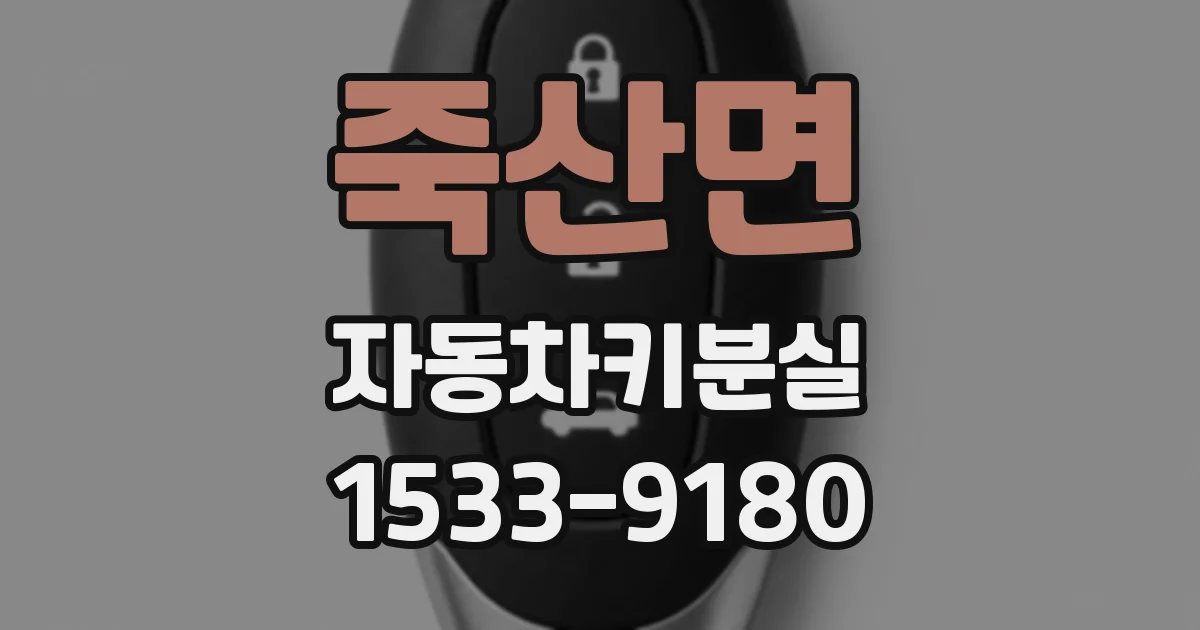 죽산면 자동차키분실