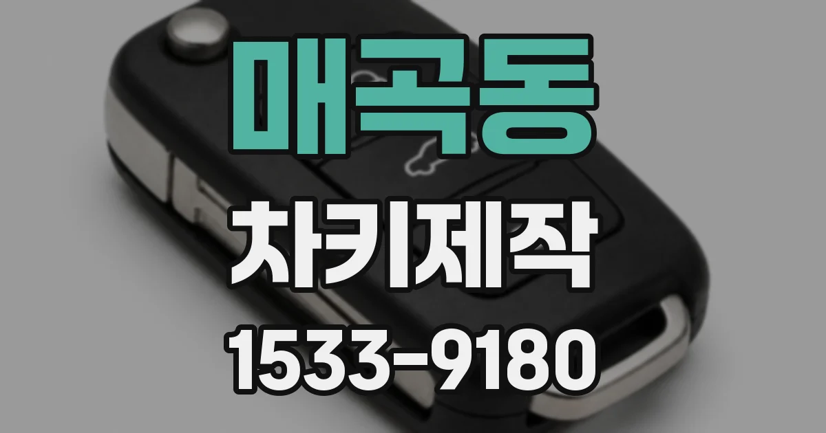 매곡동 차키제작
