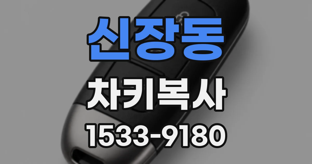 신장동 차키복사