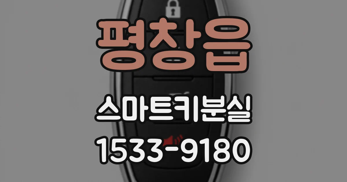 평창읍 스마트키분실