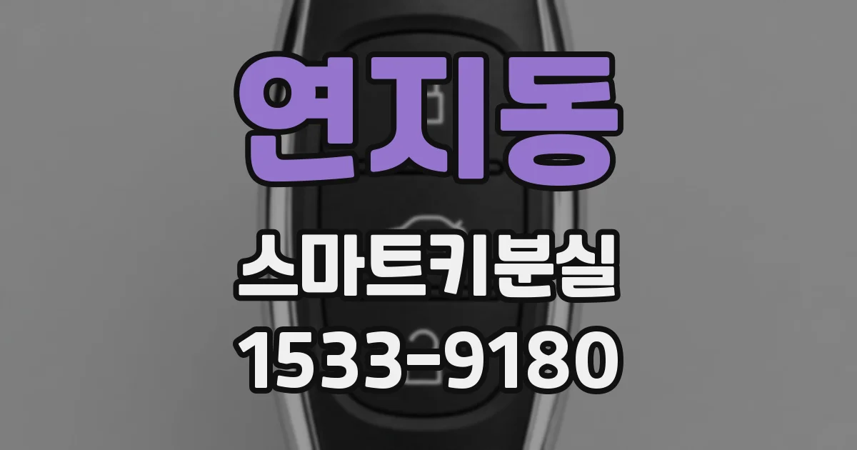 연지동 스마트키분실